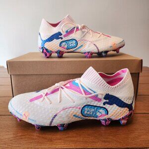 Puma Future 7 Ultimate FG/AG Soccer Cleats 108072-01 Men 9.5 White/Blue New $240